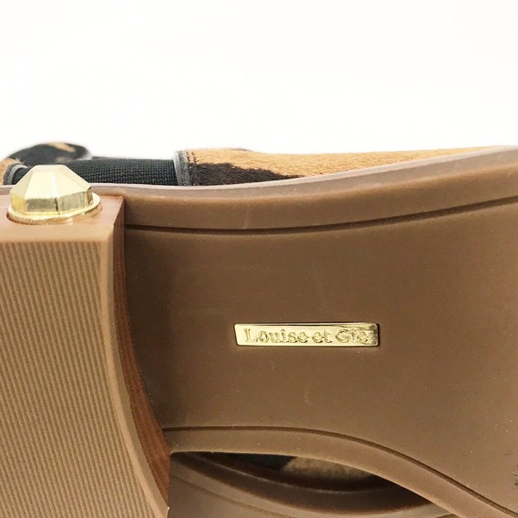 LOUISE ET CIE Zeopard & Black Valtina Ankle Boots - Size 7.5M - Picture 10 of 12